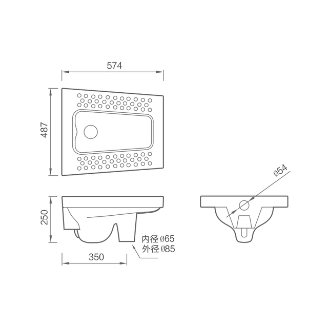 Squatting toilet SC28305