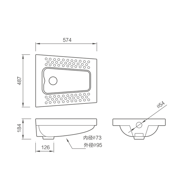 蹲便器SC28305C