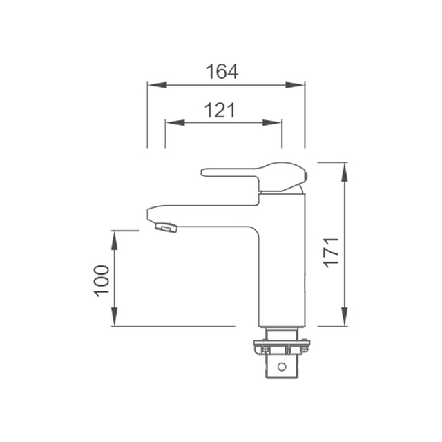 Single handle single hole basin faucet SF311305C