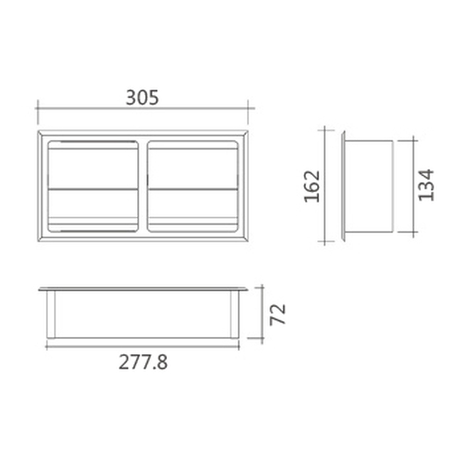 Concealed toilet paper box SM4113C