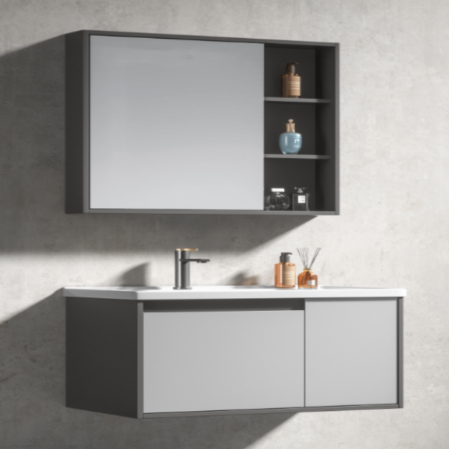 Multi layer solid wood bathroom cabinet SY4-00831-700