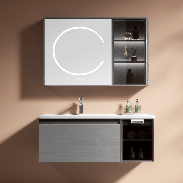 Multi layer solid wood bathroom cabinet SY4-00836-1000